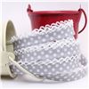 Order  Crochet Edge - Gris/White Spot